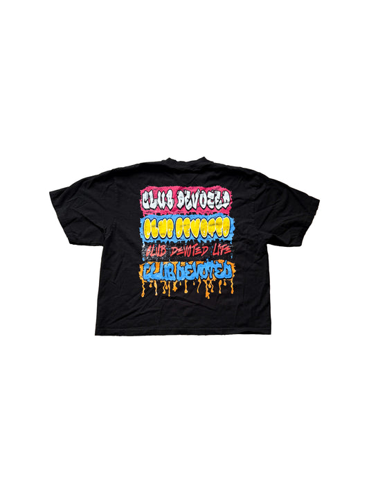 Club Devoted Graffiti Tee Black