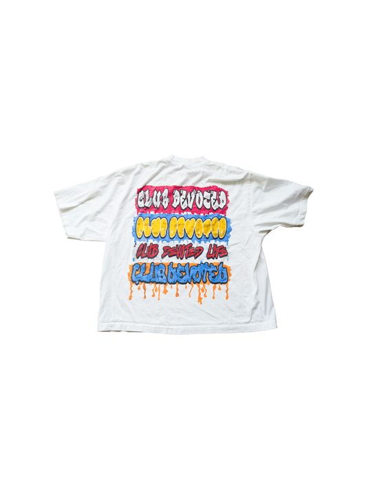 Club Devoted Graffiti Tee White