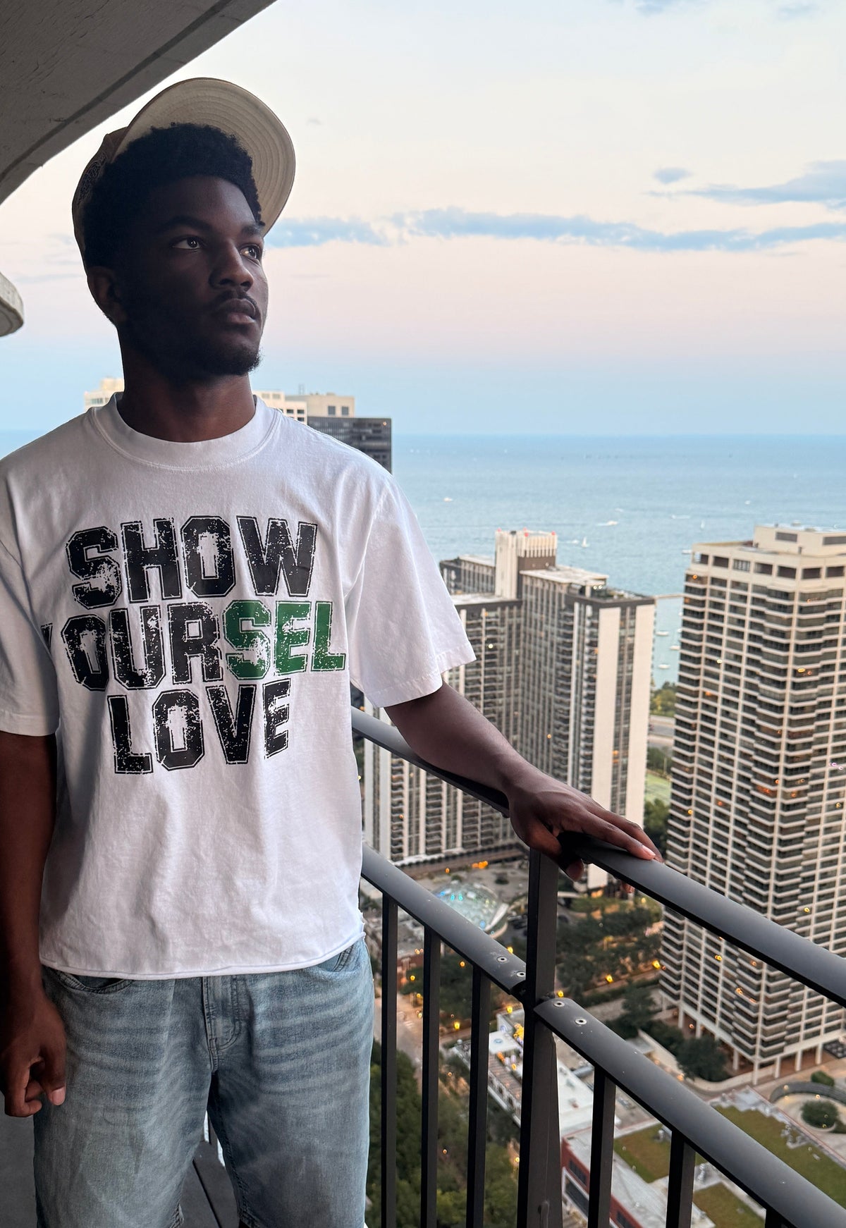 Show Yourself Love White Tee
