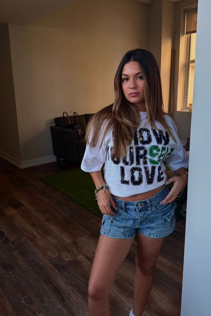 Show Yourself Love White Tee