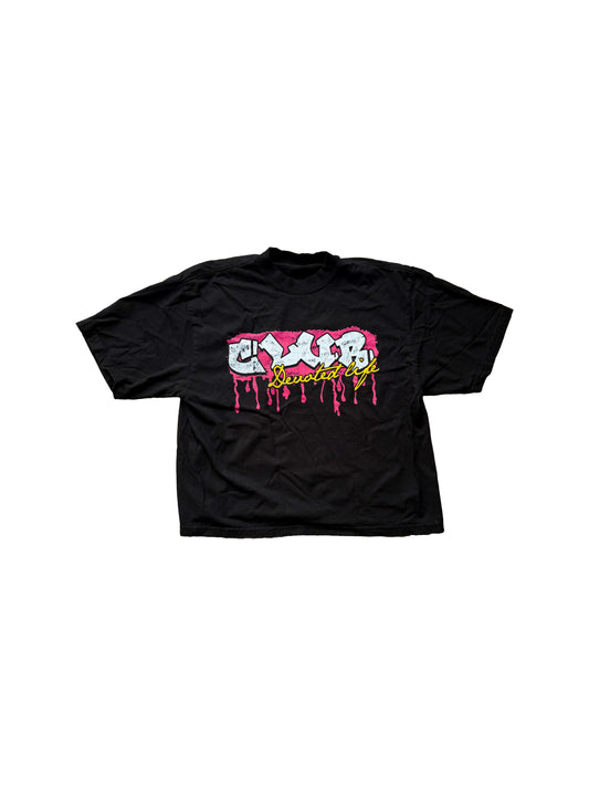 Club Devoted Graffiti Tee Black