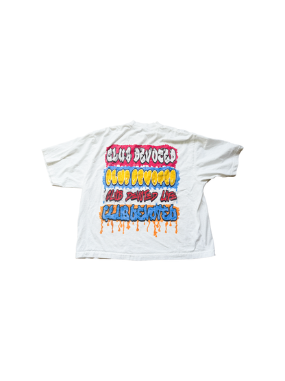 Club Devoted Graffiti Tee White